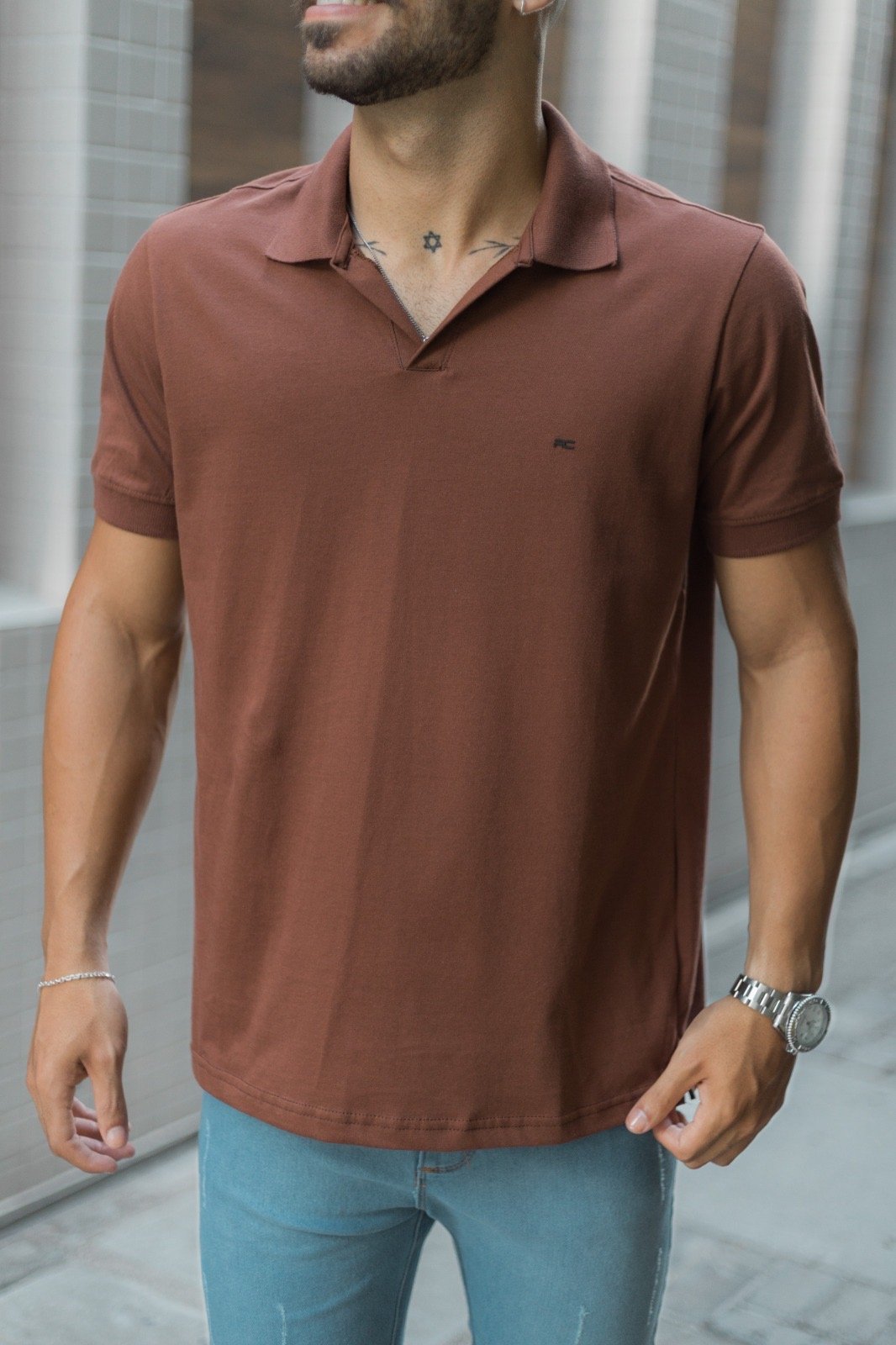 Polo gola v - Imagem 6