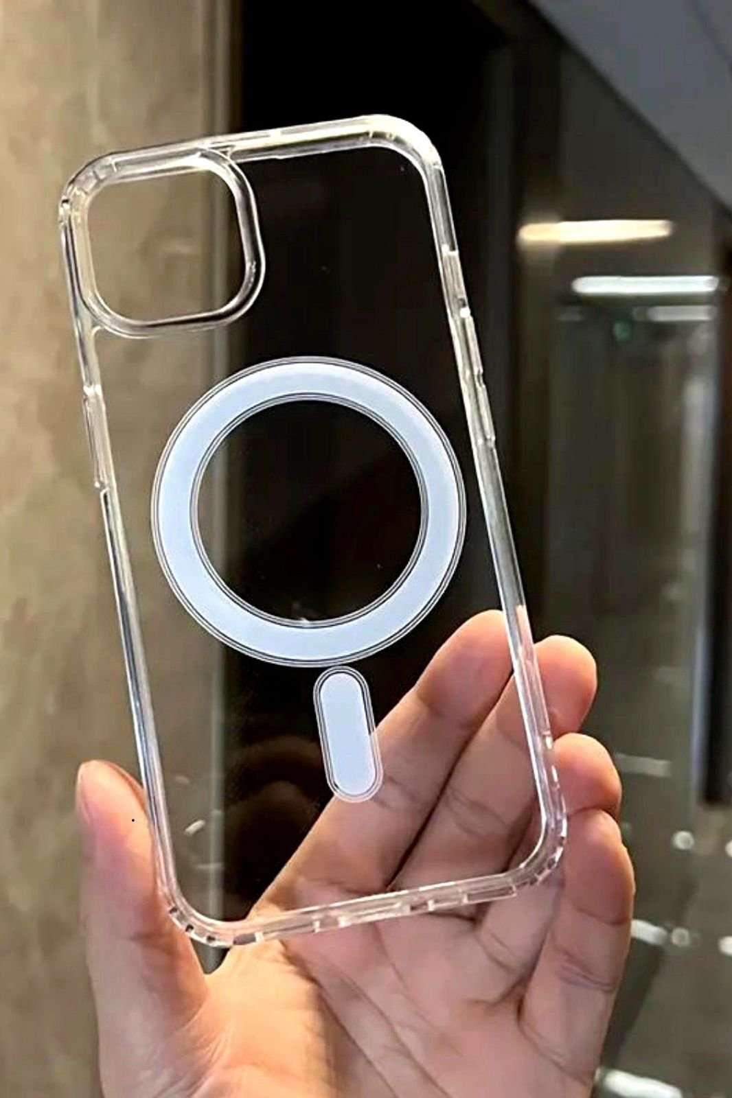 Case transparente com MagSafe