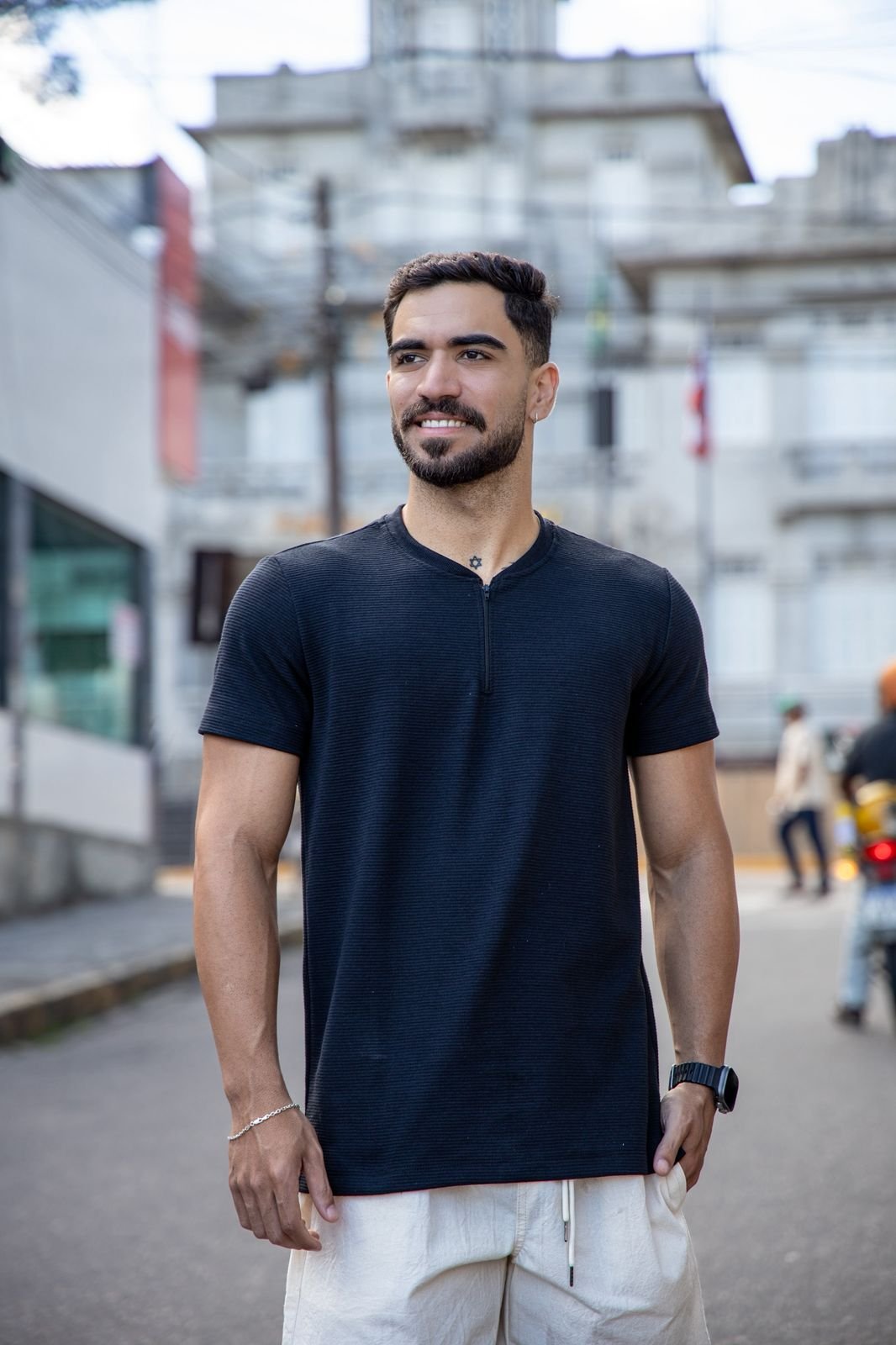 Texturizada com Zíper